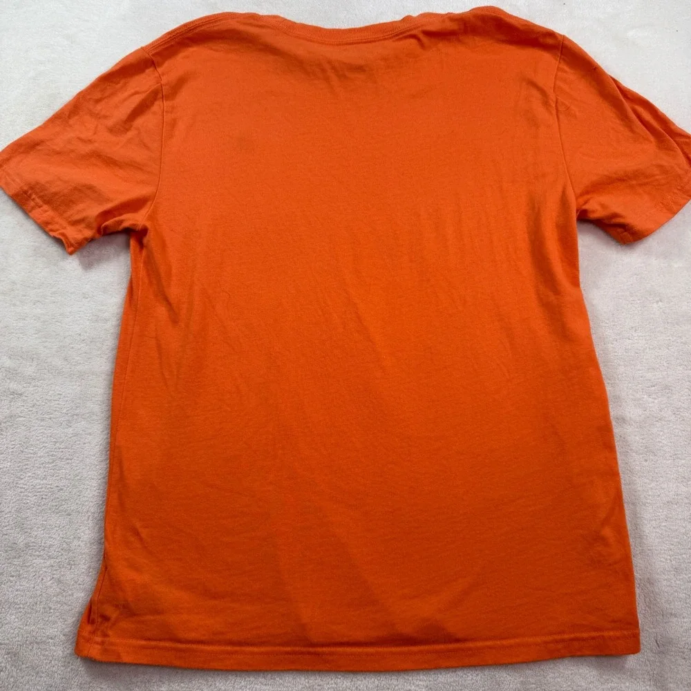 Polo Ralph‎ Lauren Kids Orange Cotton Crew Neck T-Shirt Size L 14-16 Green Pony